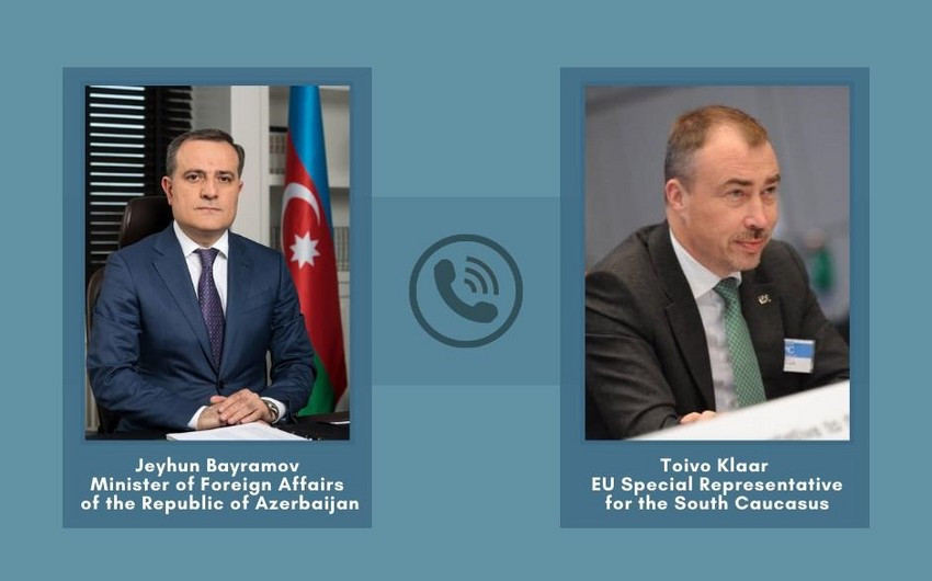 Azerbaijani FM holds phone talks with EU Special Representative